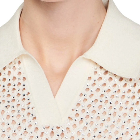 Diams Opne Knit Crop Top - Picture 3 of 7